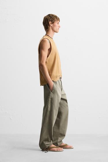 WASHED KNIT PRINT T-SHIRT - Mustard by Zara - Image 3