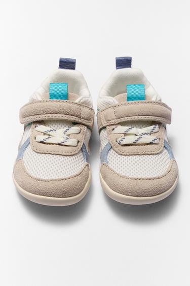 Zara BAREFOOT COLOR SNEAKERS - Sky Blue