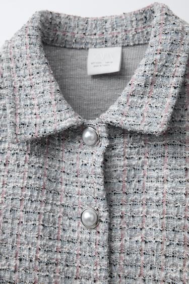 VESTE TEXTURÉE - Bleu clair de Zara - Image 2