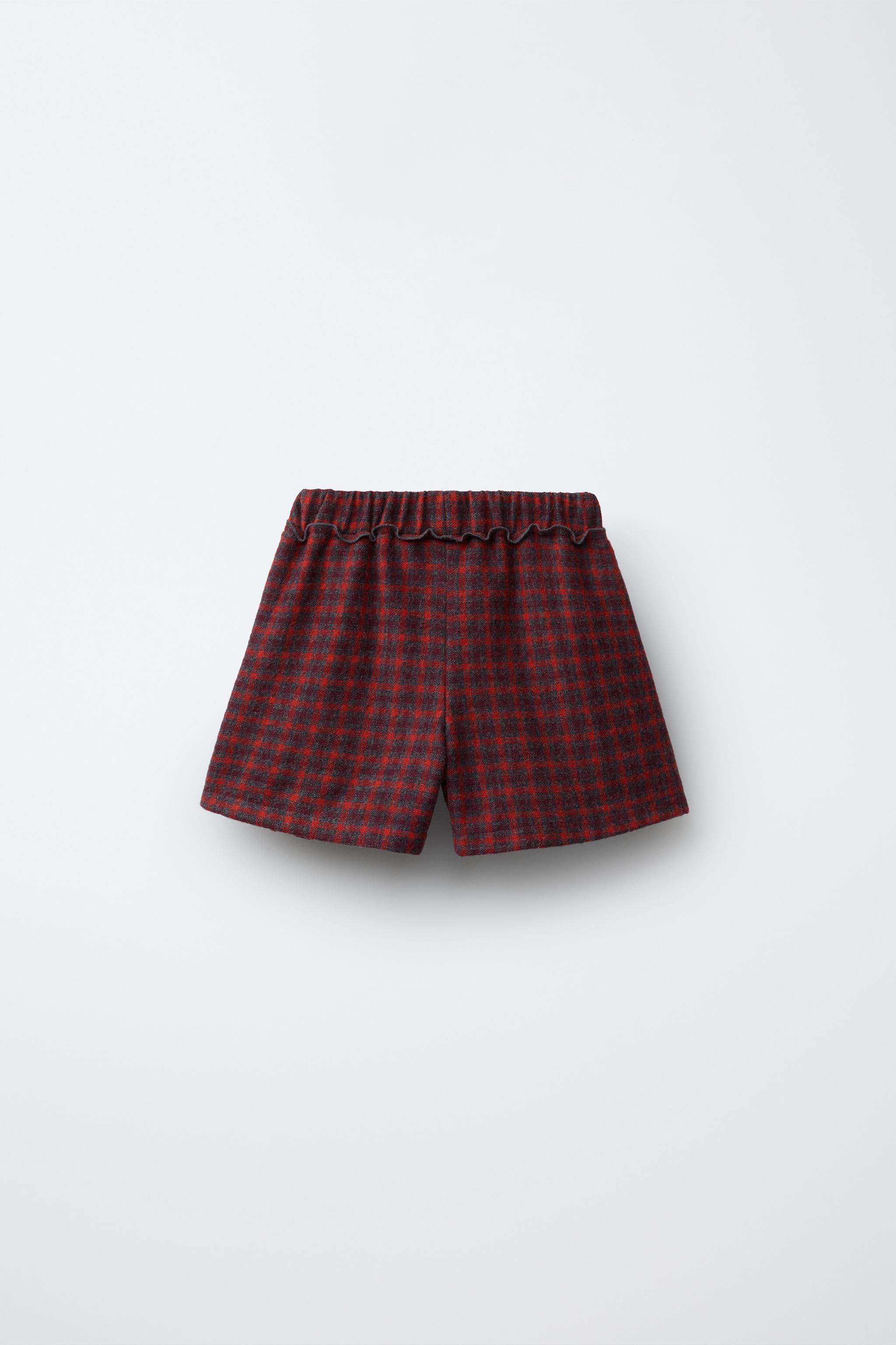 PLAID PLEATED SKORT