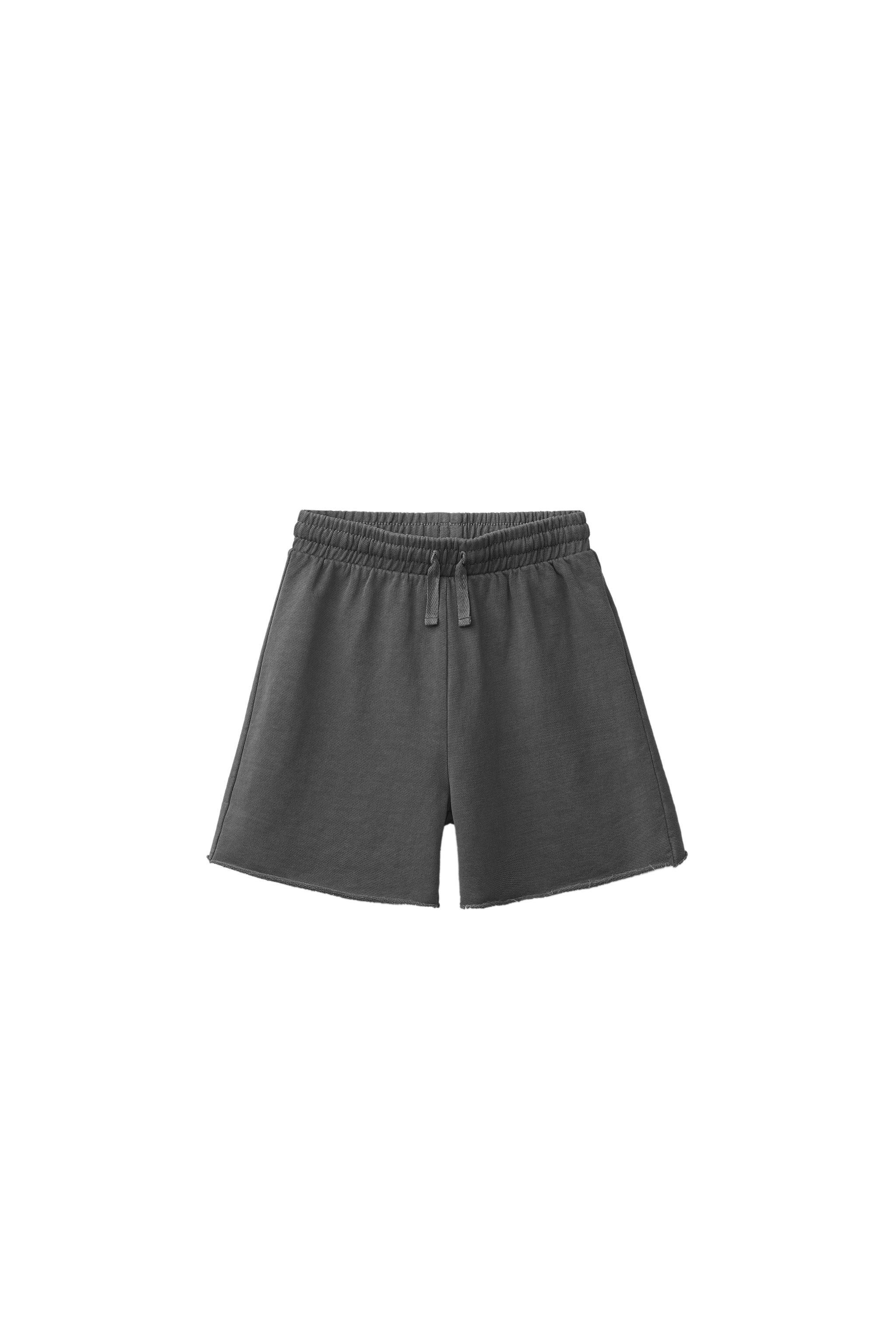 PLAIN SHORTS — Anthracite grey