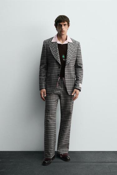 Zara PLAID SUIT HARRY LAMBERT FOR ZARA X DISNEY - Red / Black
