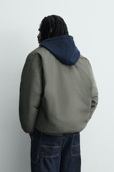 BLOUSON TECHNIQUE BIMATIÈRE - Kaki de Zara - Image 2