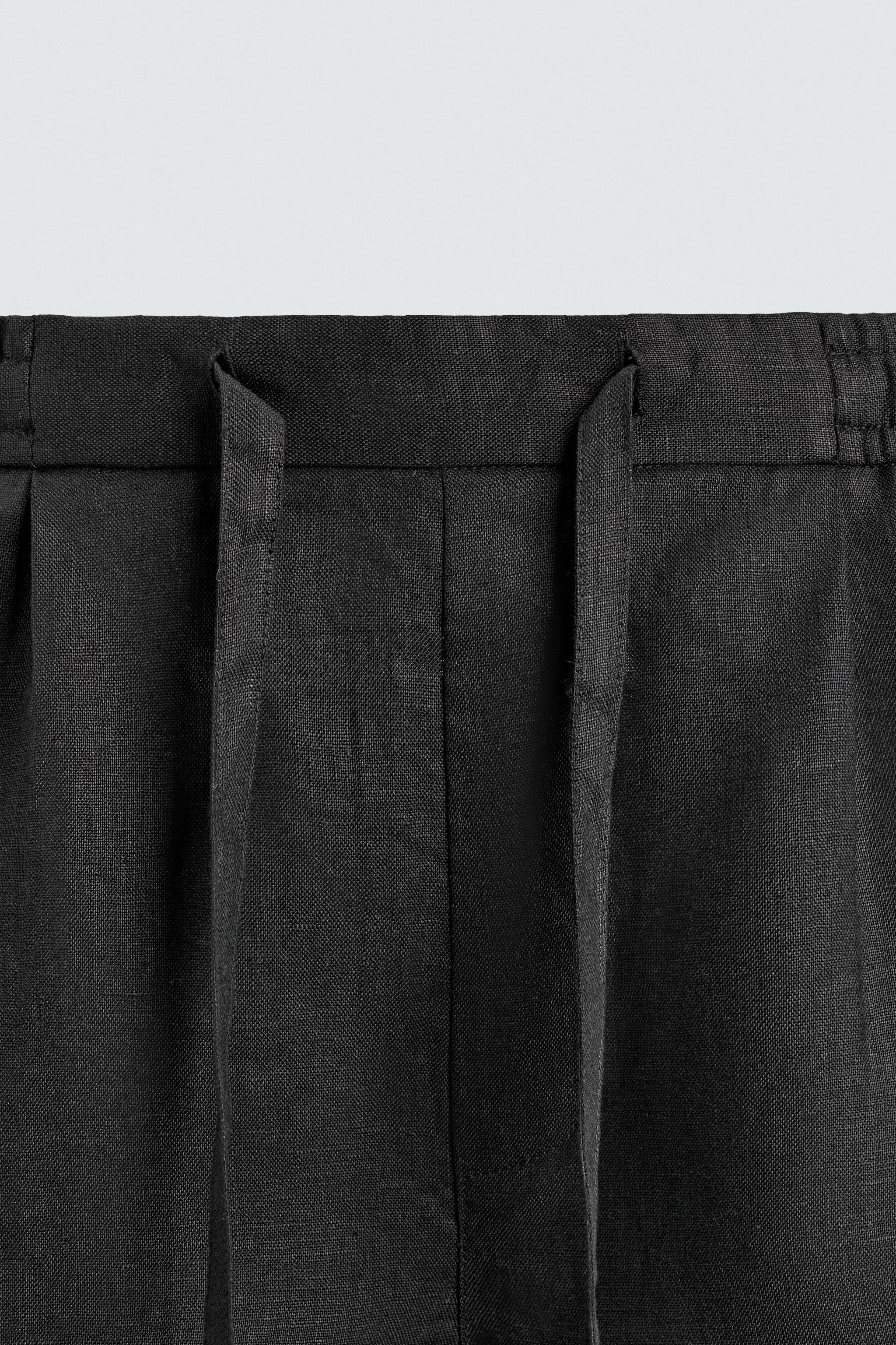 100% LINEN RELAXED FIT SHORTS