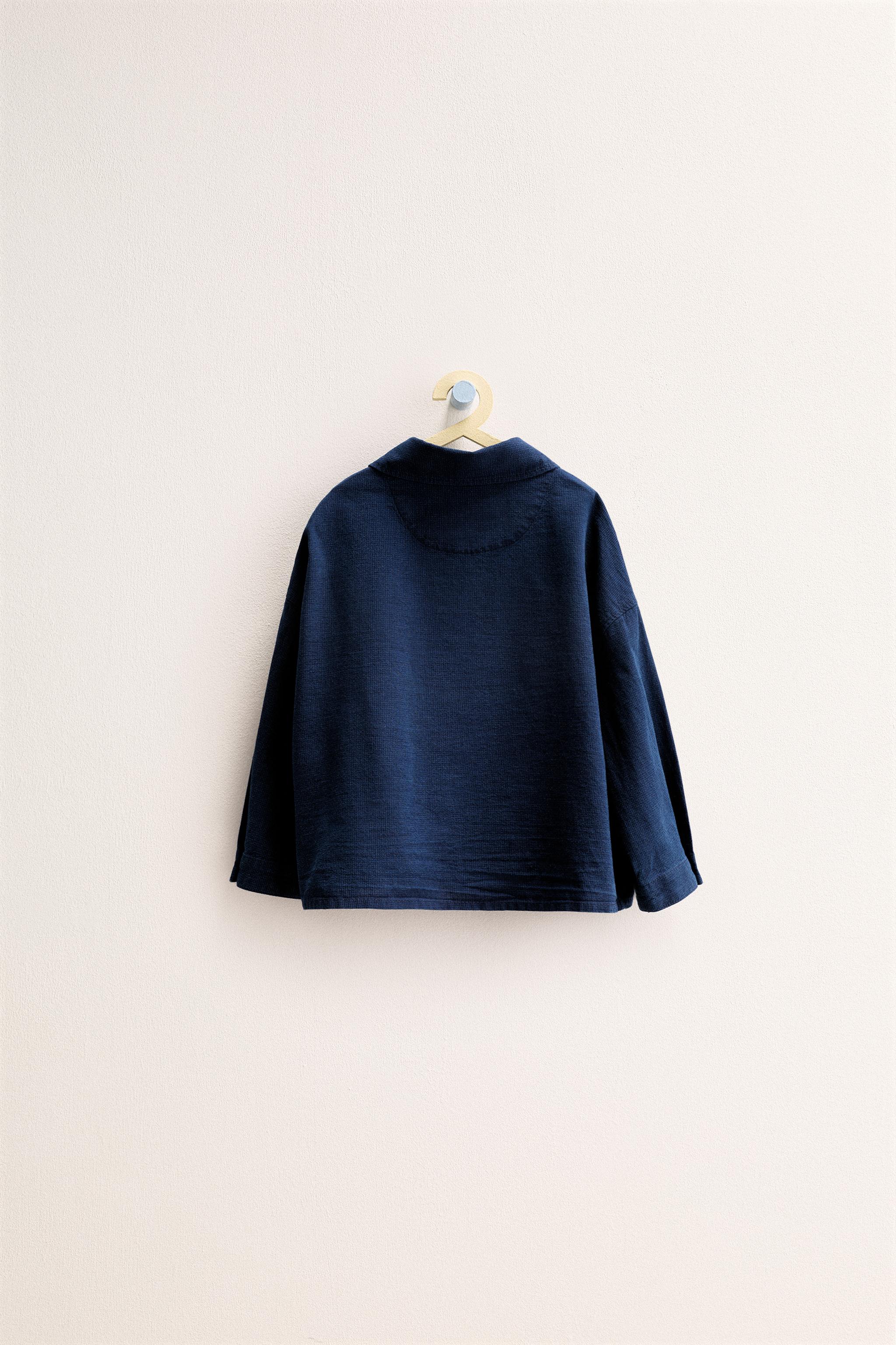 ZARA TIMELESS - CHEMISE À CARREAUX AVEC COTON ET LIN