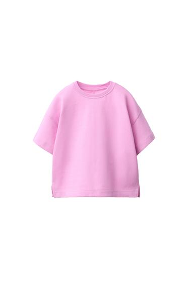 CAMISETA LISA INTERLOCK - Rosa / Lila de Zara