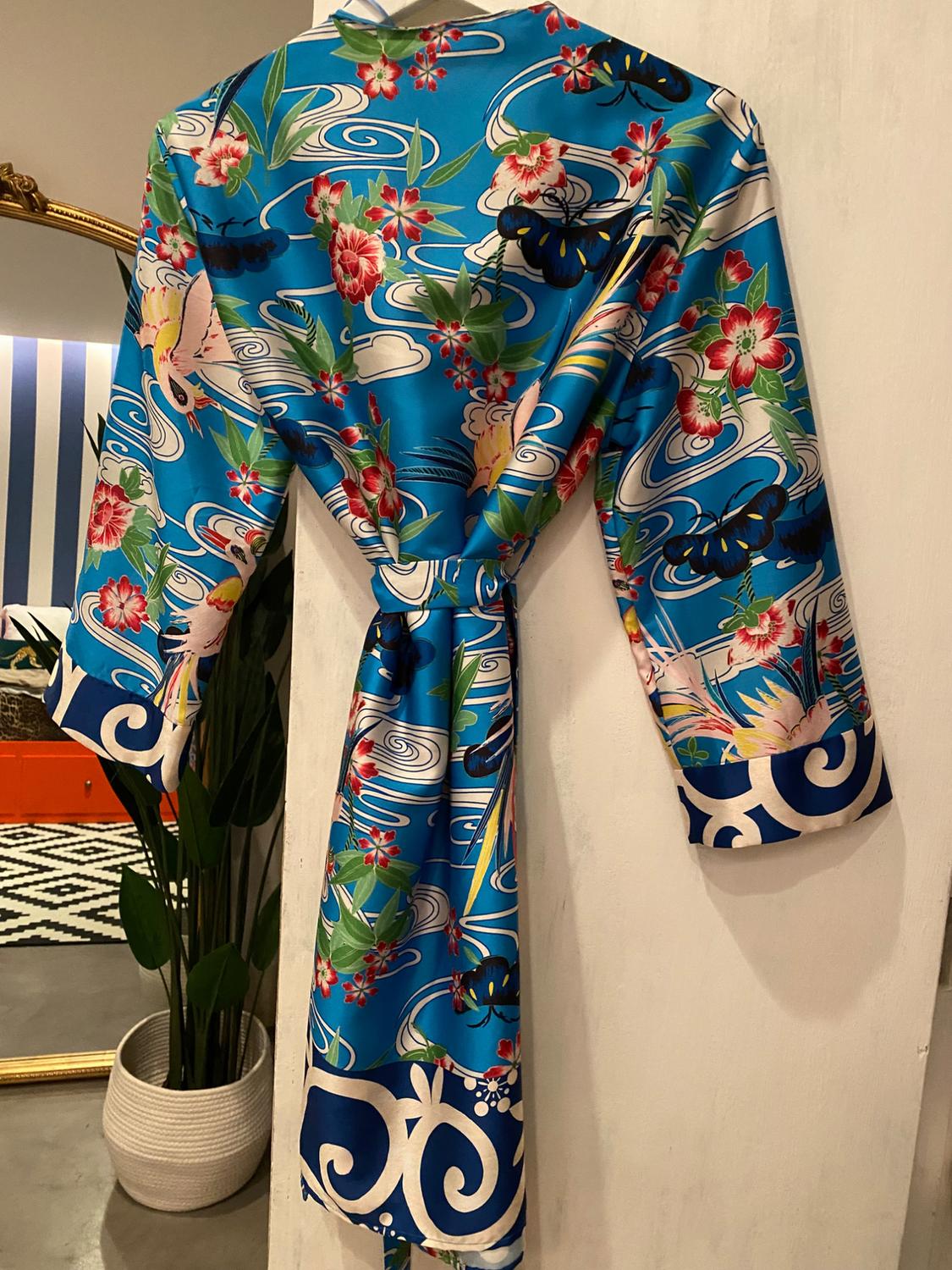 PRINTED KAFTAN WITH BELT - Image 2