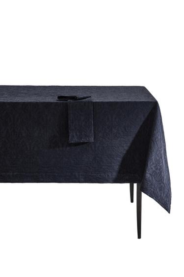Zara JACQUARD FLORAL TABLECLOTH - Blue