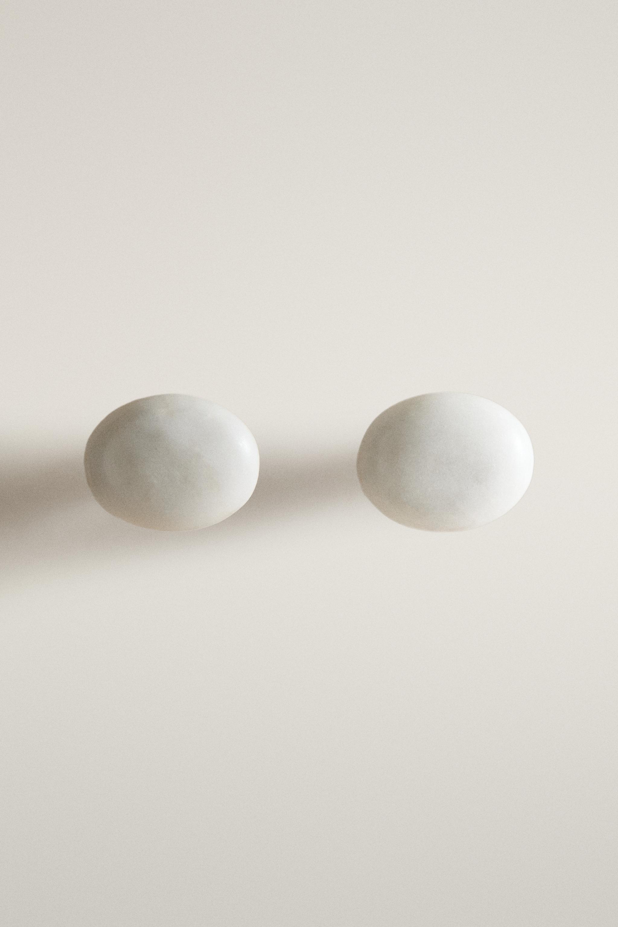 OVAL MARBLE KNOB PACK (PACK OF 2)