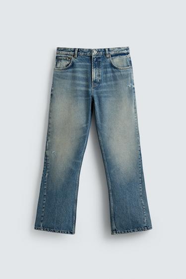 FLARE FIT JEANS - Mid-blue by Zara - Image 0