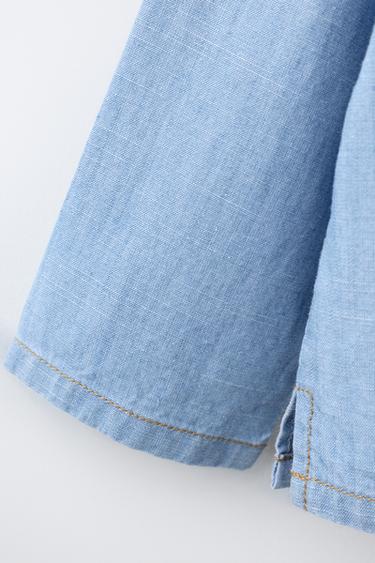 CHEMISE EN DENIM - Bleu moyen de Zara - Image 3