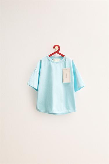 ZARA TIMELESS - BLUZË LISHO PAMBUKU - E kaltër e hapur nga Zara