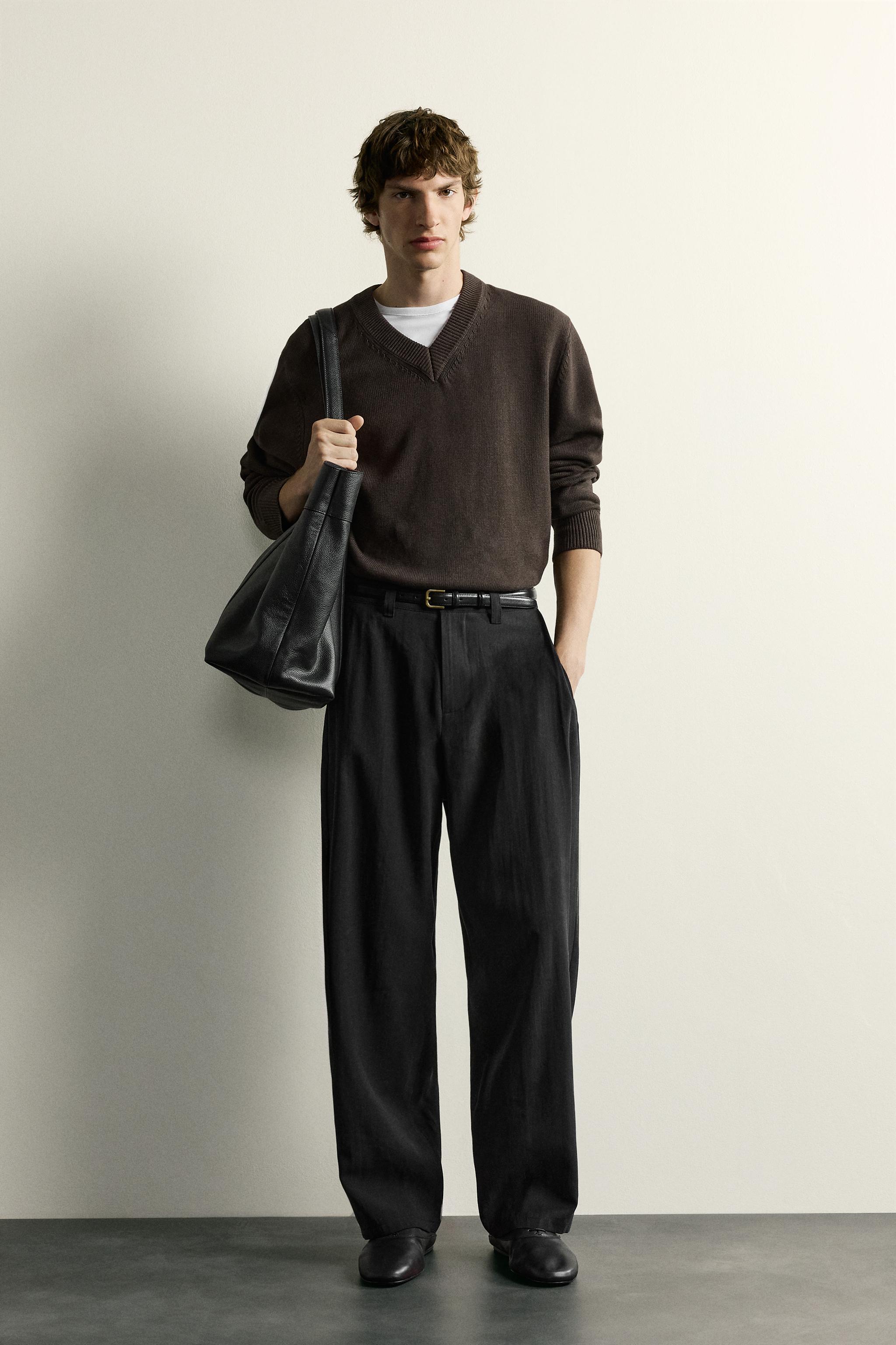 FLOWY SIDE PLEAT PANTS