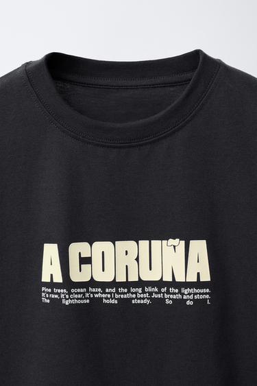 T-SHIRT VILLE DE LA COROGNE - Gris anthracite de Zara - Image 2