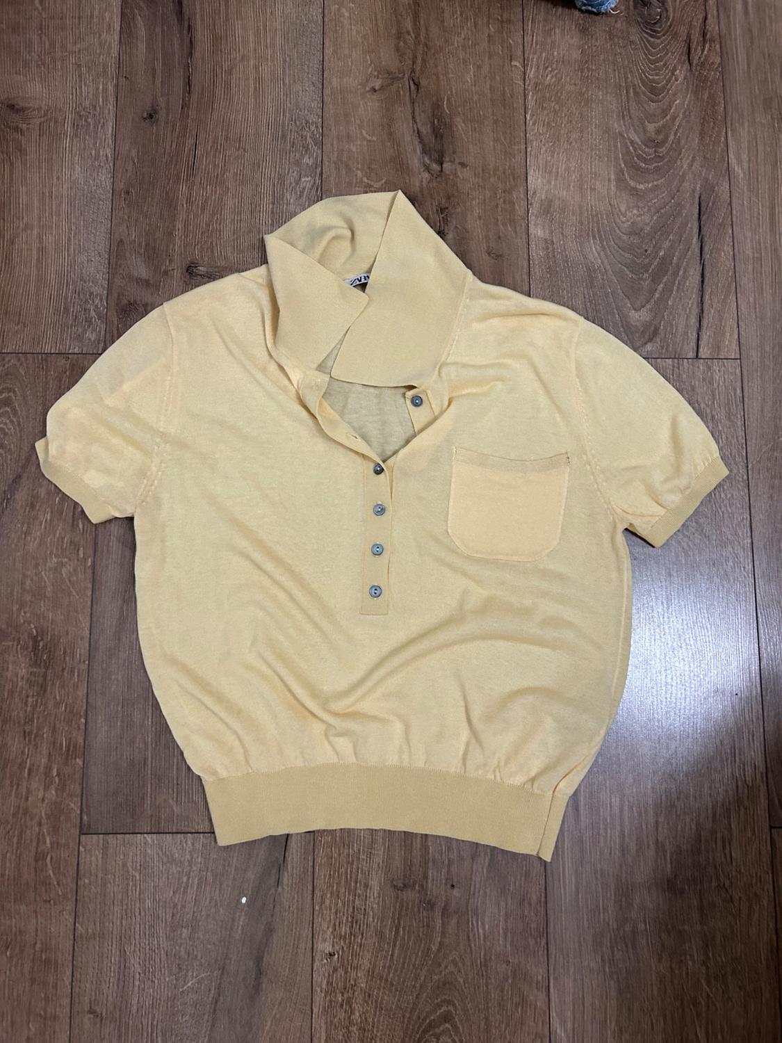 PLAIN FINE KNIT POLO SWEATER