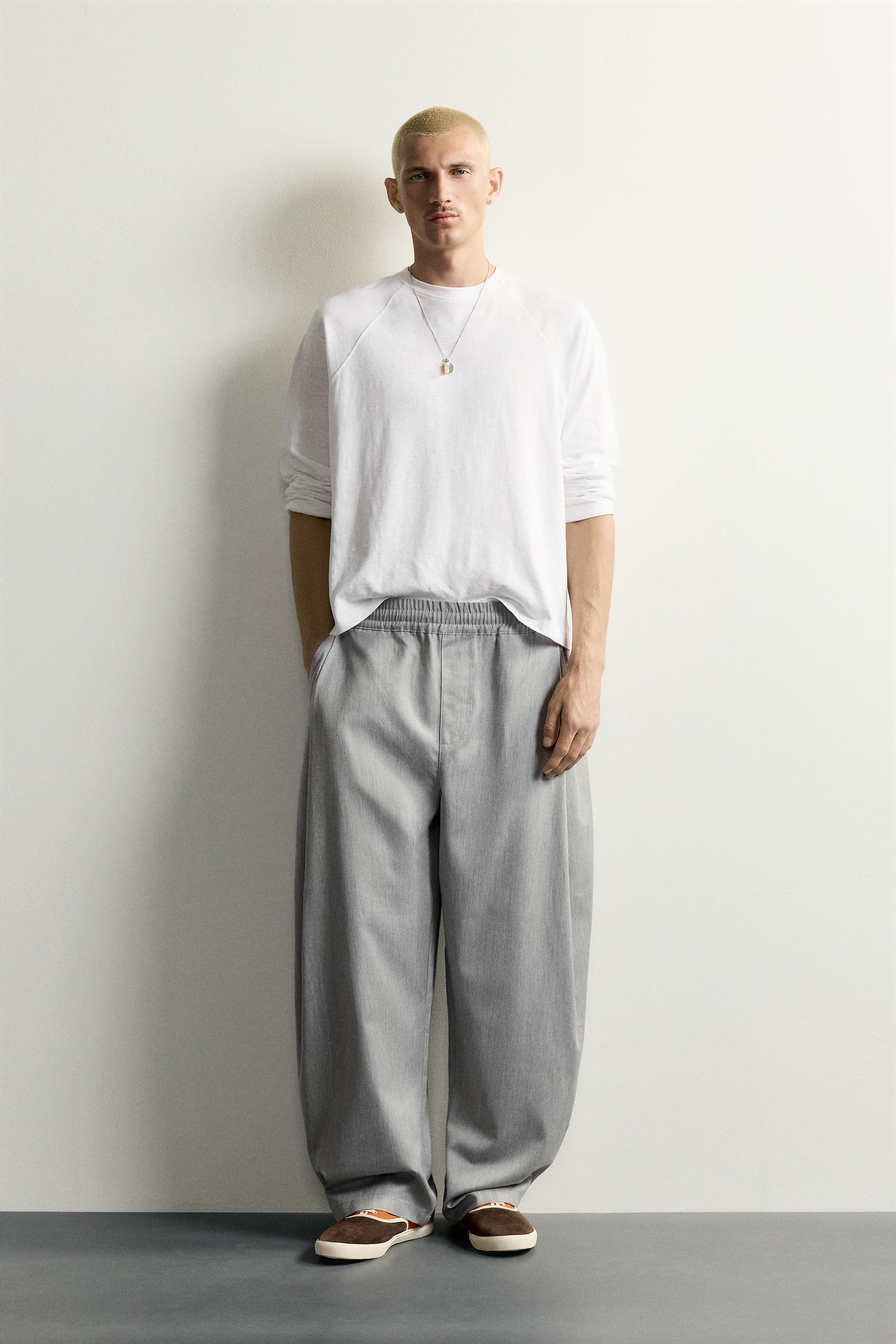 PANTALON BALLOON FIT À PLIS LATÉRAUX