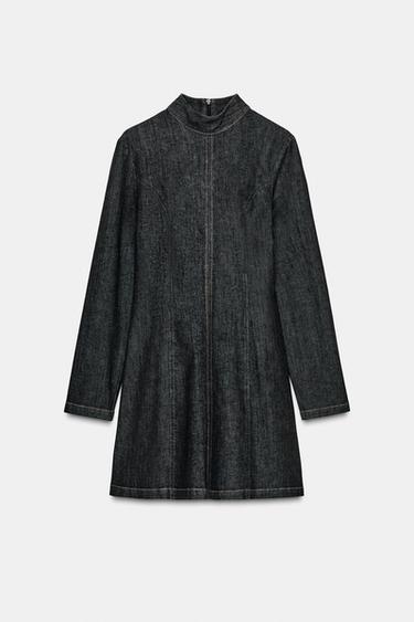 VESTIDO Z1975 MINI DENIM - Negro de Zara