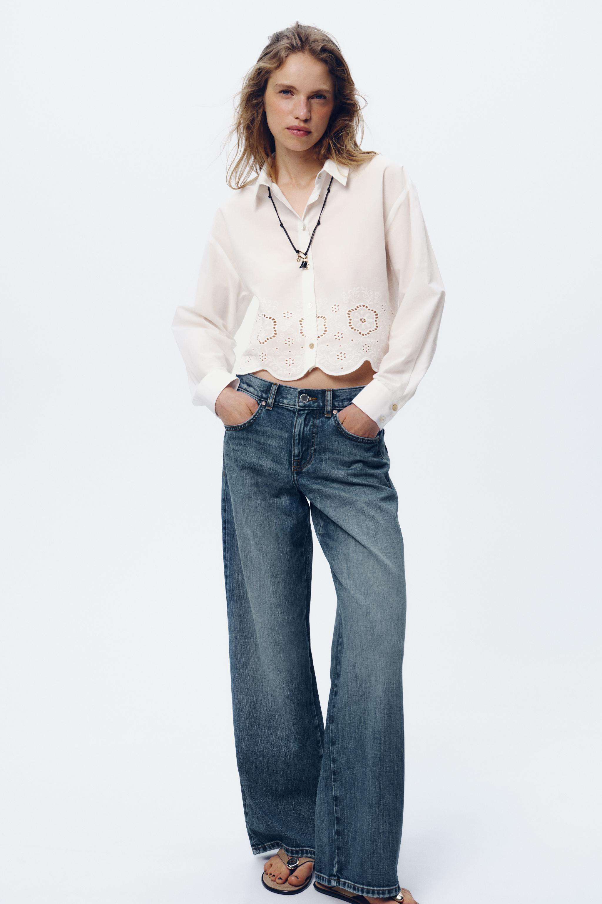 Wide leg jeans