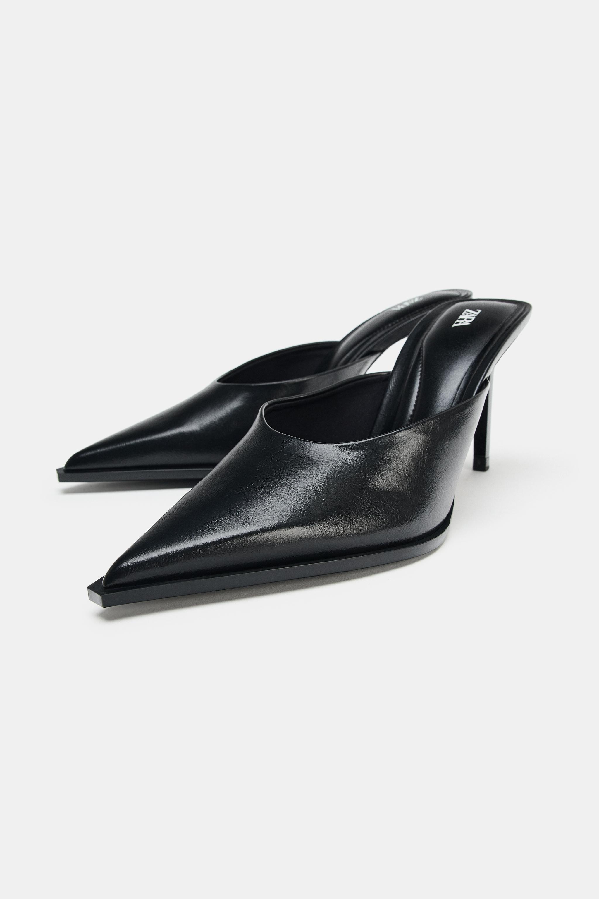 ハイヒールスリングバックシューズ - ブラック | ZARA Japan / 日本
