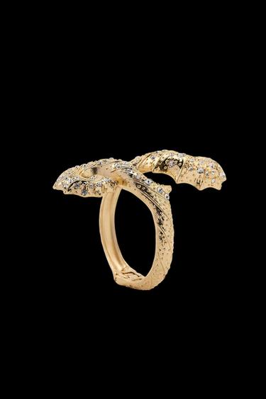 Zara CORAL RIGID BRACELET - Golden - Image 0