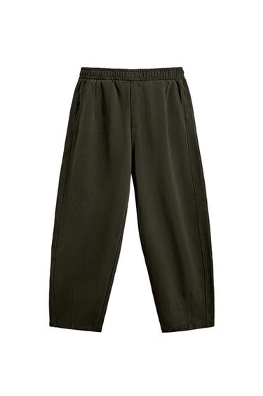 بنطلون JOGGER BALLOON FIT مغسول LIMITED EDITION - كاكي by Zara