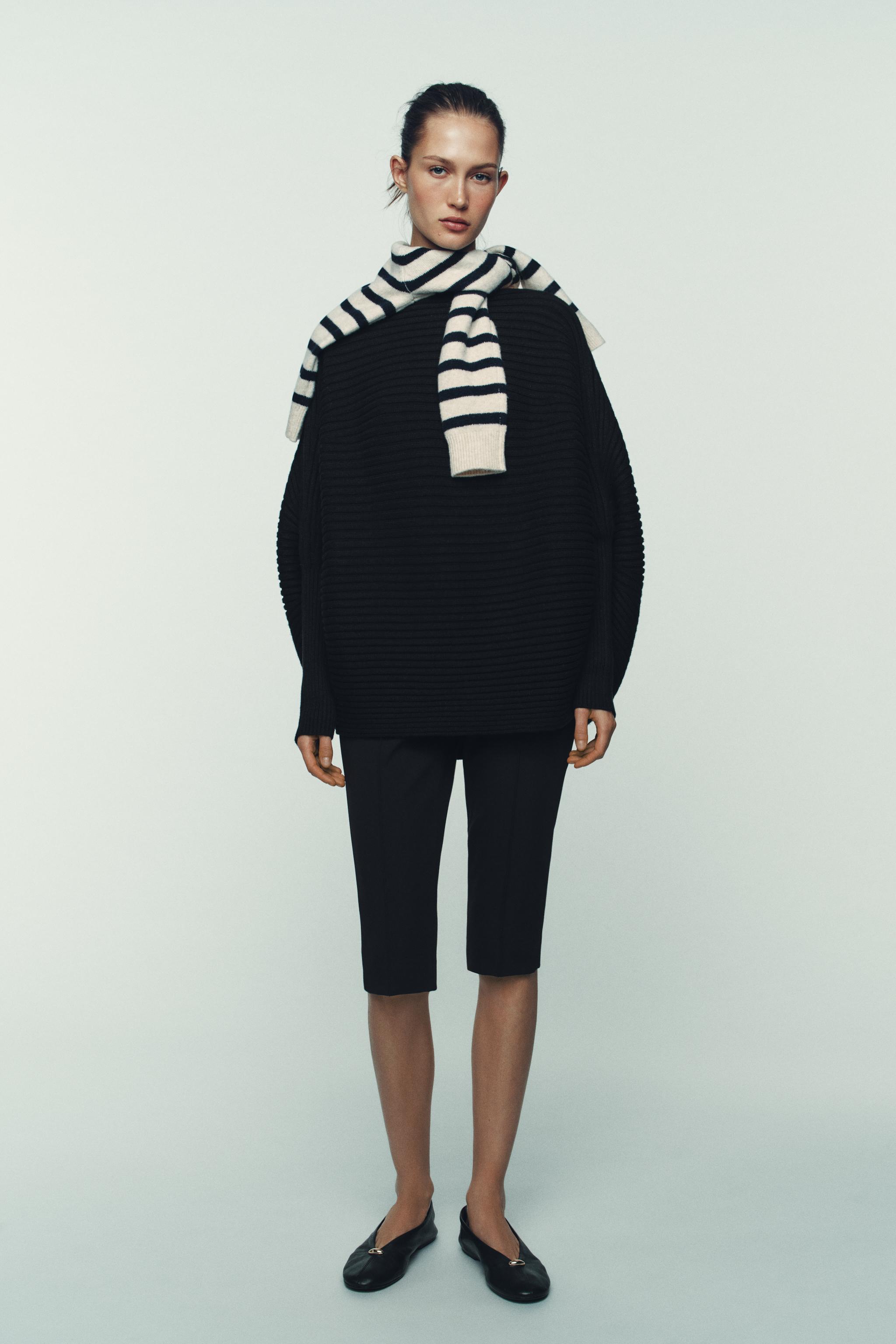 VOLUME TEXTURED KNIT JUMPER - Black | ZARA South Africa