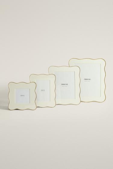 Zara WAVY METAL PICTURE FRAME - Gold