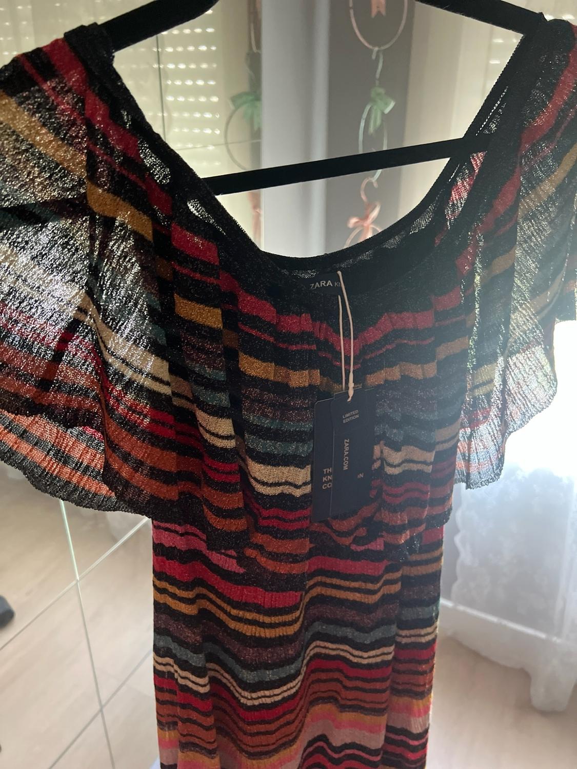 MULTICOLOURED STRIPED DRESS - Image 3