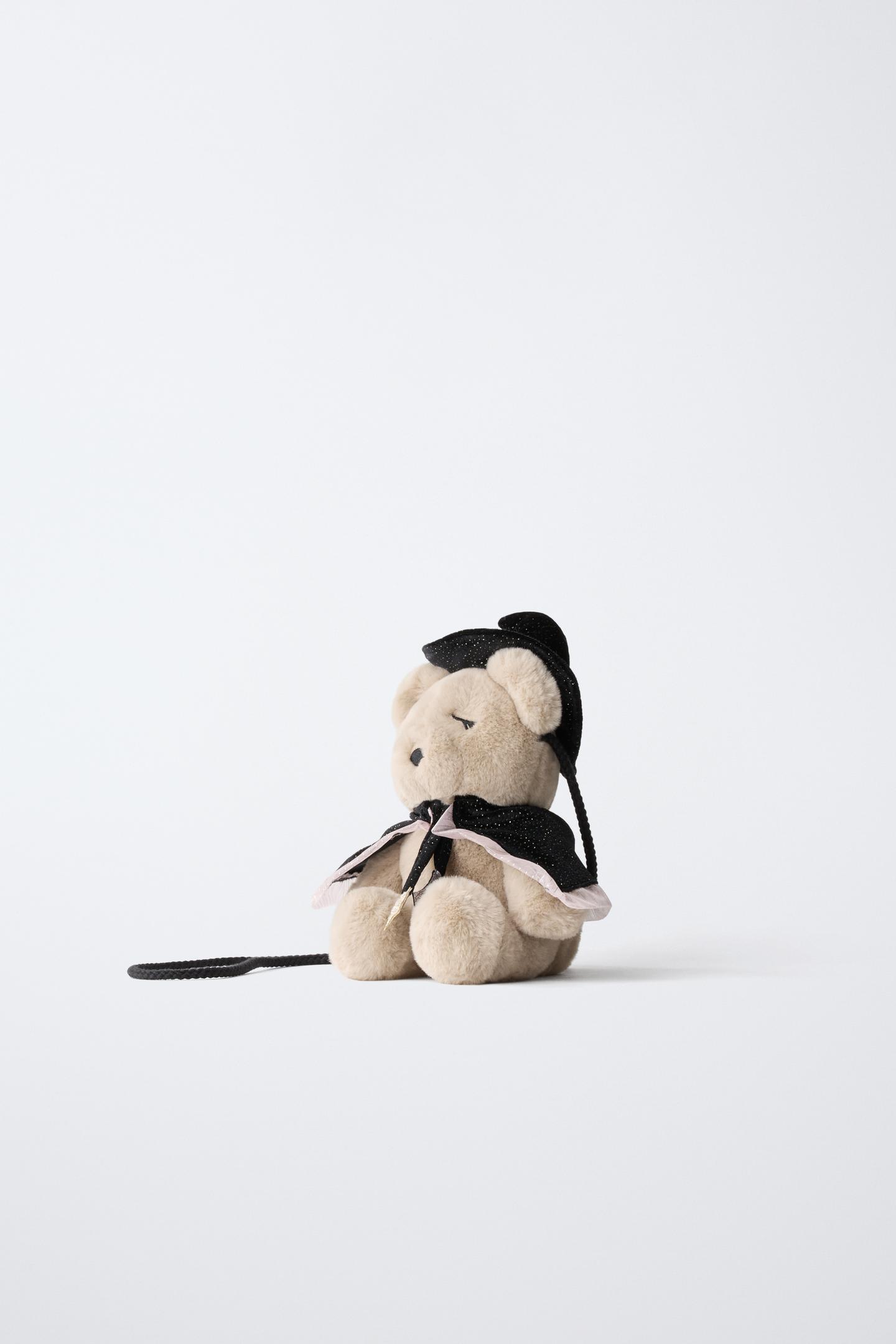 Детская сумка Zara Teddy Bear Costume Crossbody, цвет: Молочный белый — фото 2