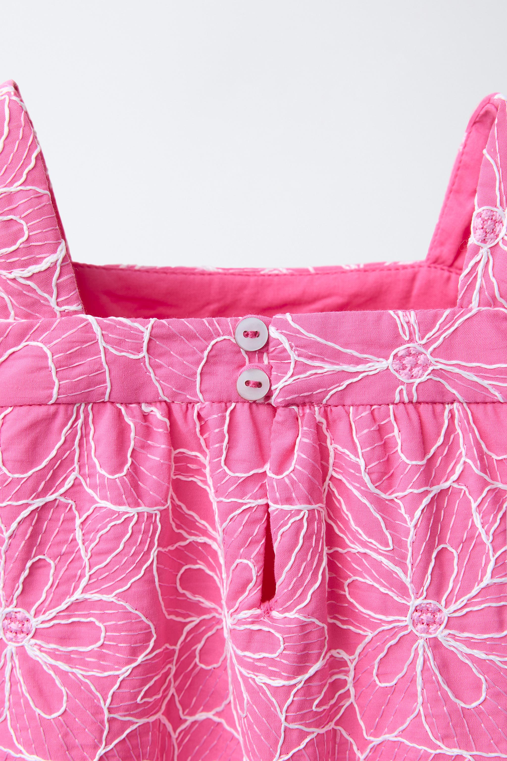 EMBROIDERED FLOWER DRESS