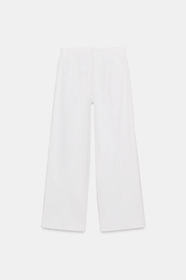 JEAN ZW COLLECTION LARGE TAILLE HAUTE - Blanc cassé de Zara - Image 5