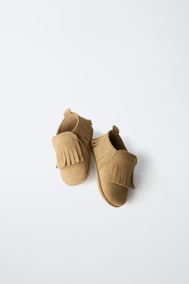 LEATHER SHOES - Sand Brown by Zara - Image 6