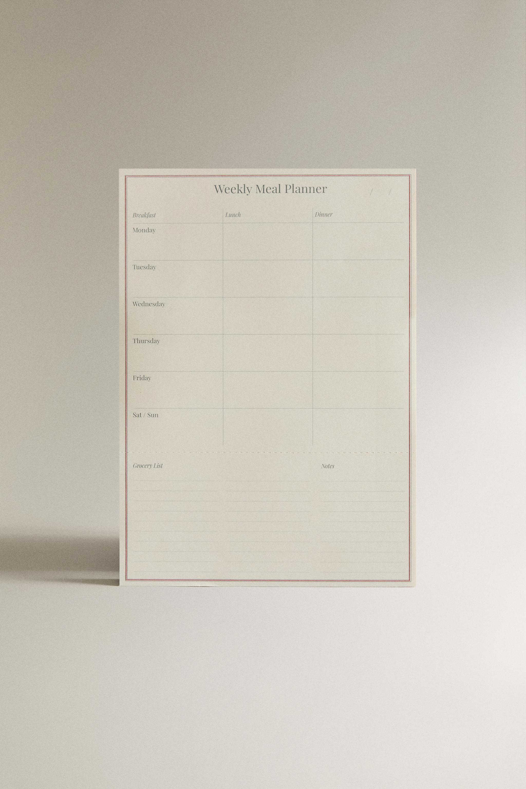 WEEKLY PLANNER MAGNET (45 SHEETS)