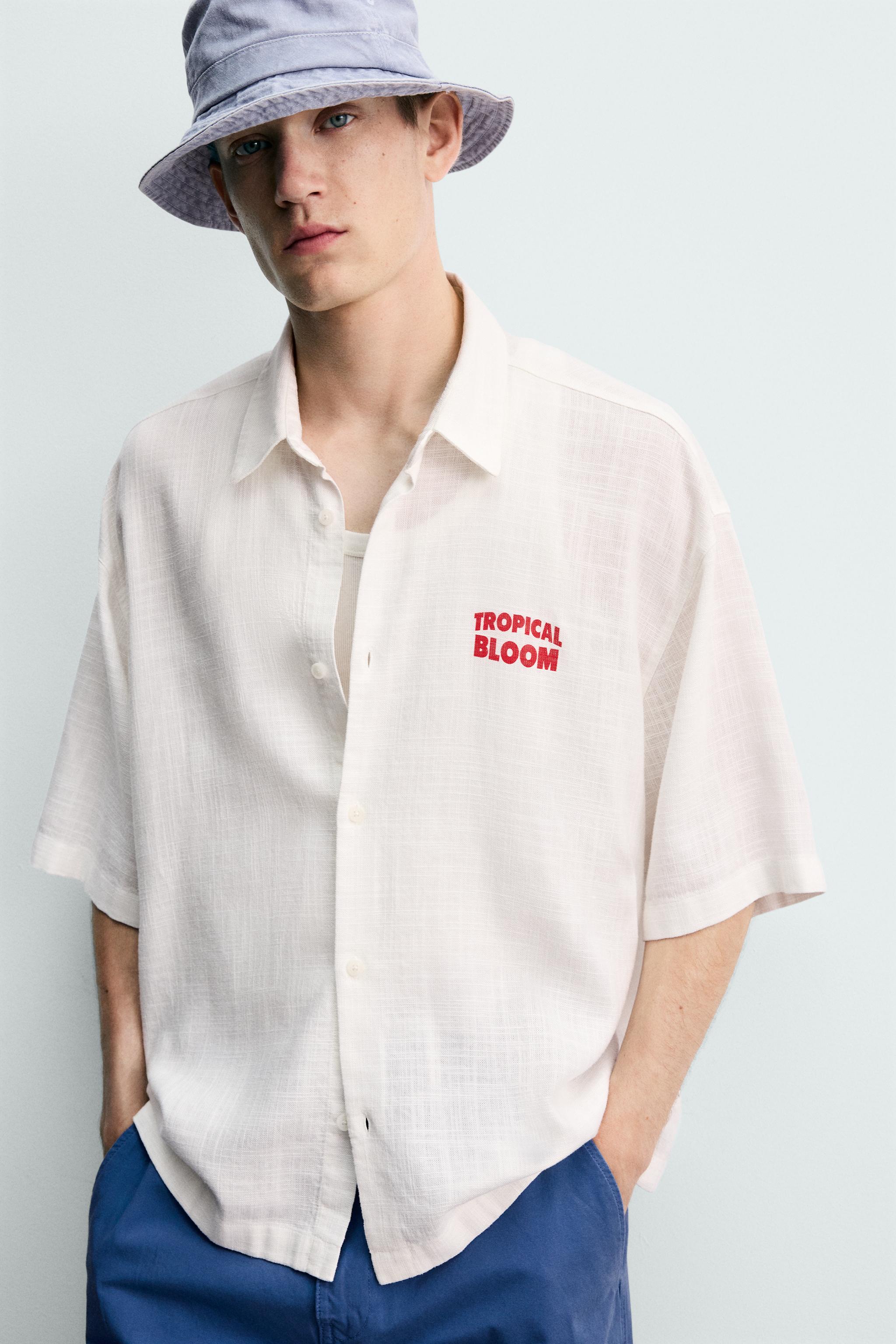 FRUIT PRINT RELAXED FIT SHIRT