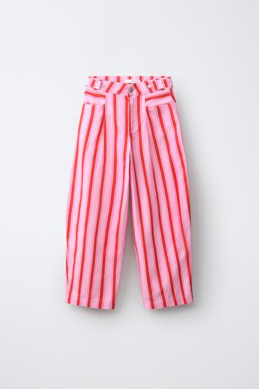Pantalones barrel a rayas