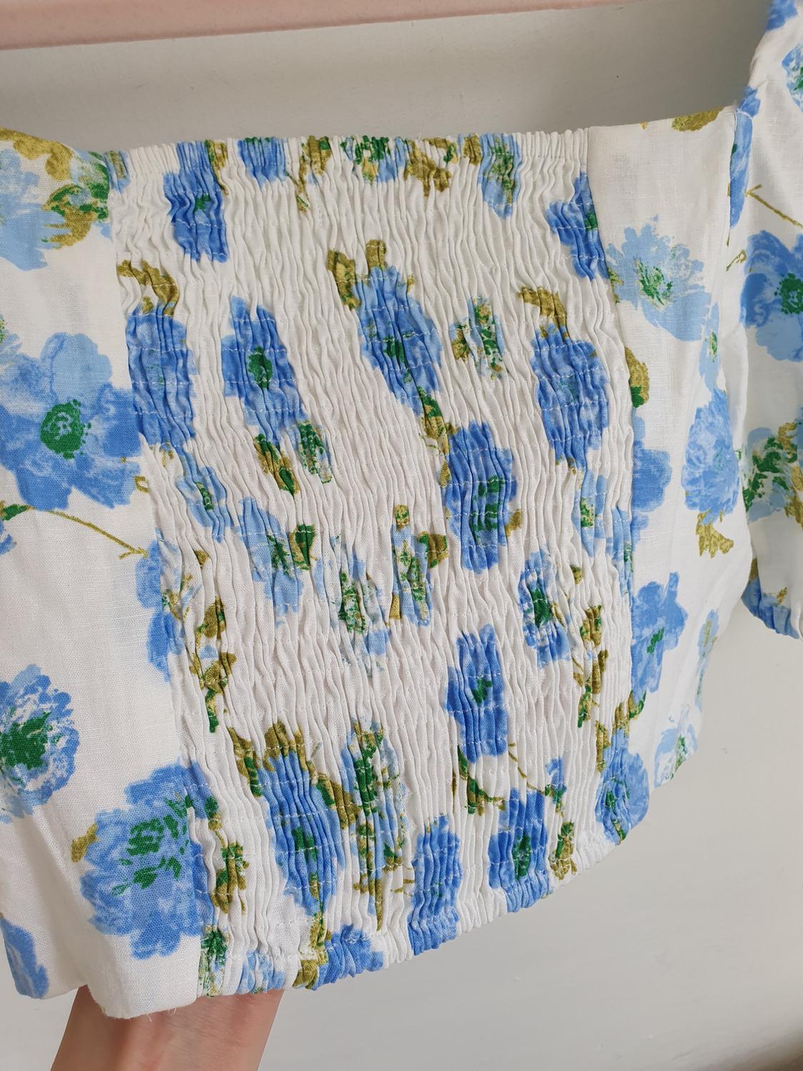 CROP TOP WITH A FLORAL PRINT - Image 6