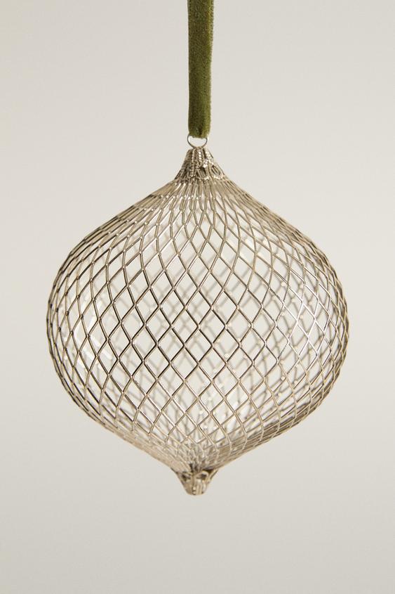 MESH CHRISTMAS TREE DECORATION - Silver by Zara - Image 0