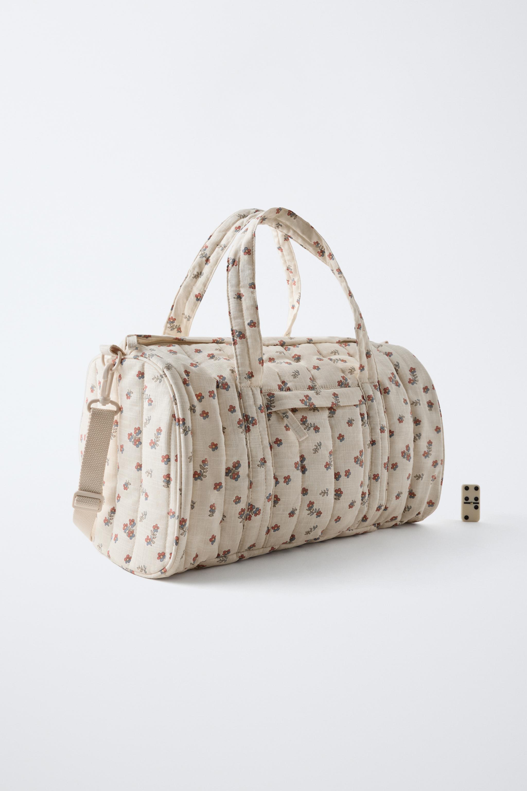 FLORAL DIAPER BAG - Off White | ZARA United States