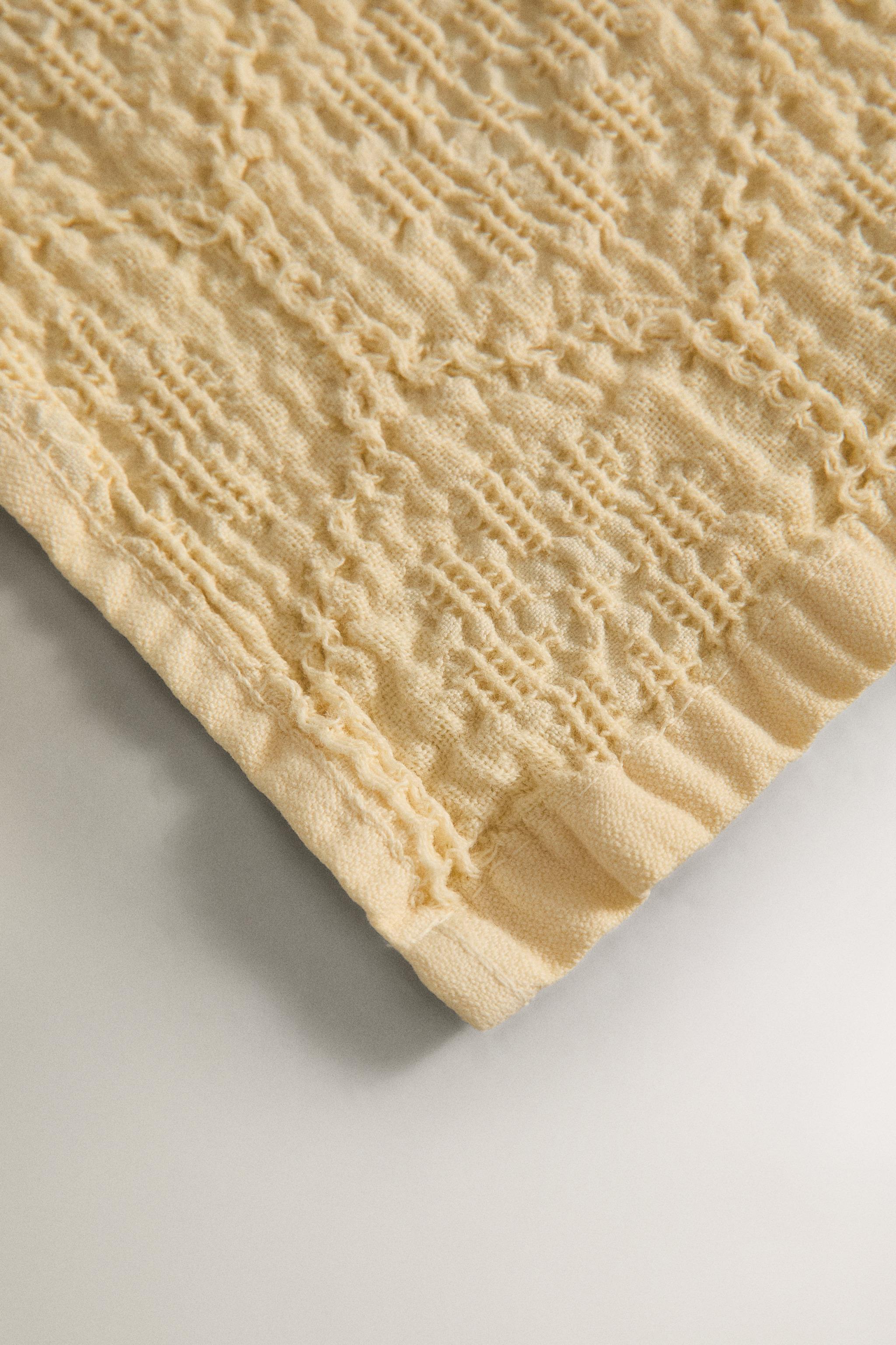 SERVIETTE DE BAIN MINI WAFFLE FLORALE
