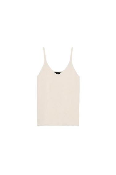 KNITTED STRAPPY TOP