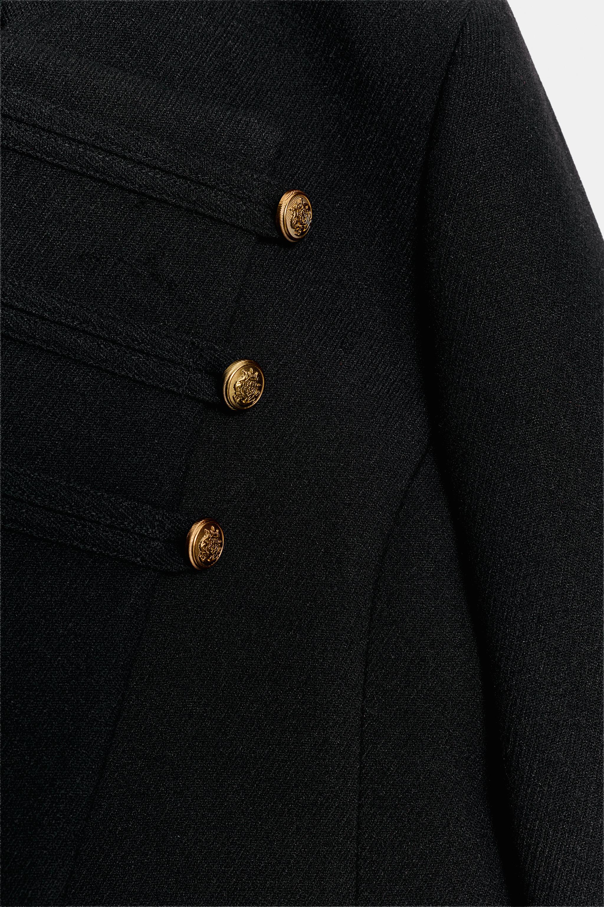 クロップド ダブルジャケット - ブラック | ZARA Japan / 日本