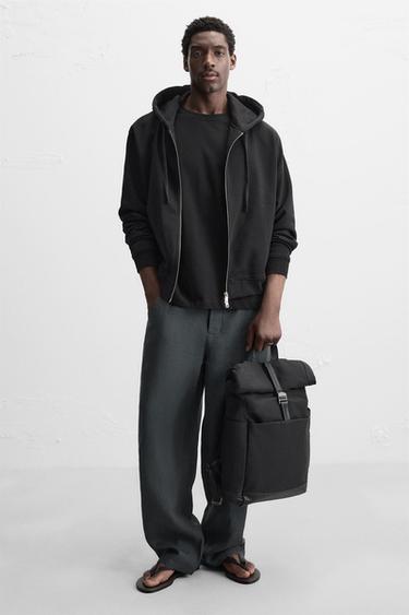 TECHNICAL BACKPACK WITH FLAP - Black by Zara - Image 0