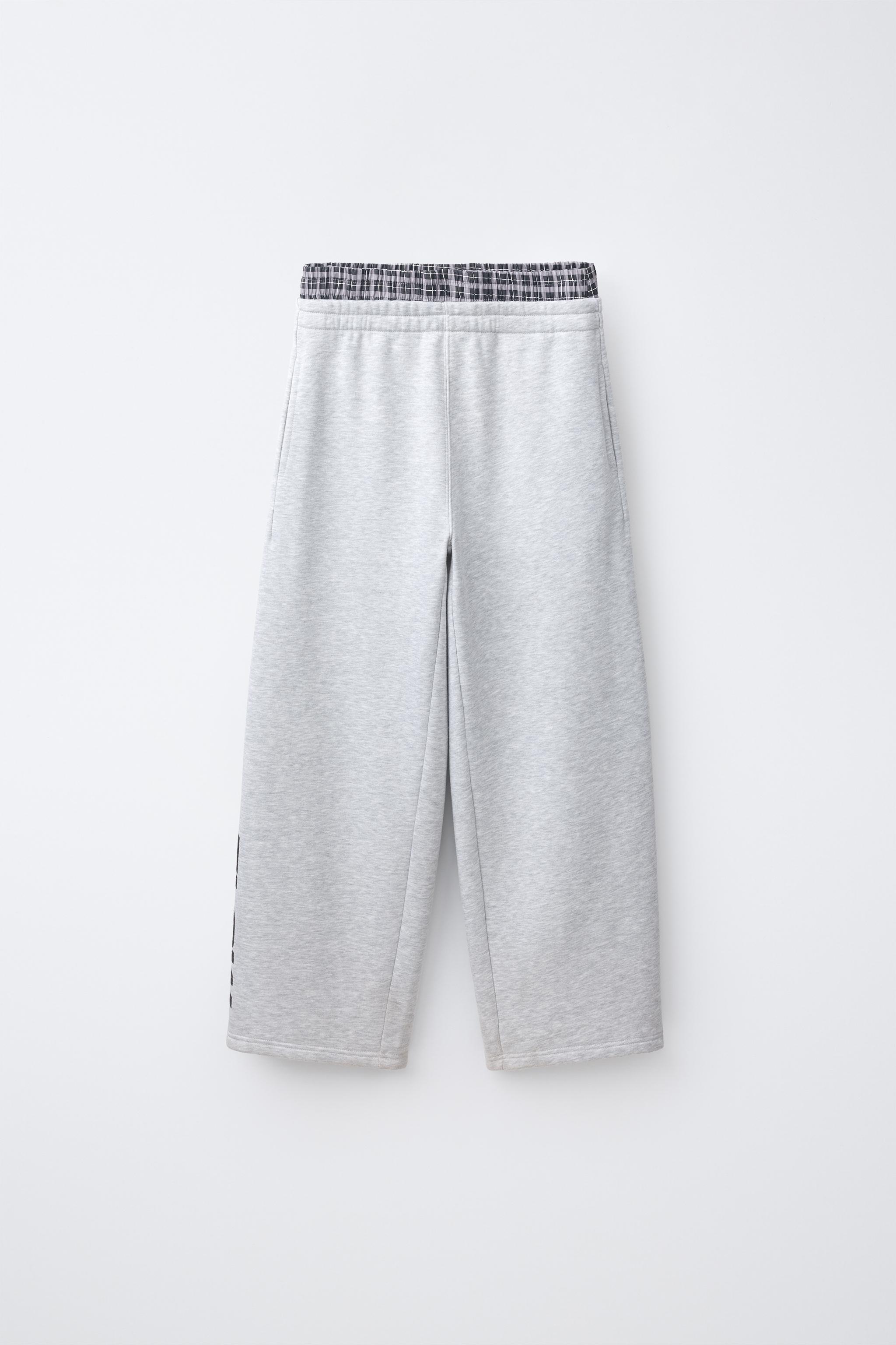 PANTALON DROIT À DOUBLE CEINTURE
