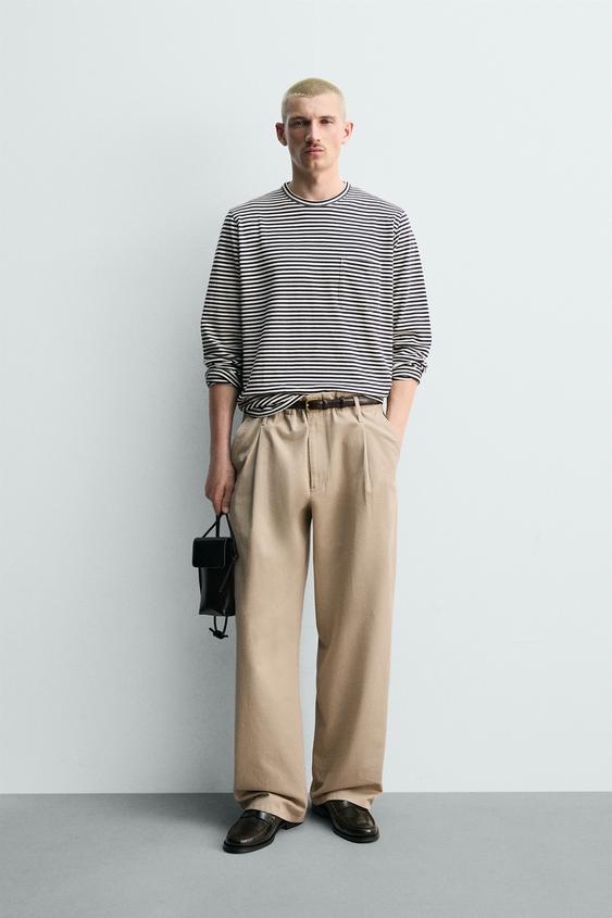 STRIPED JACQUARD T-SHIRT