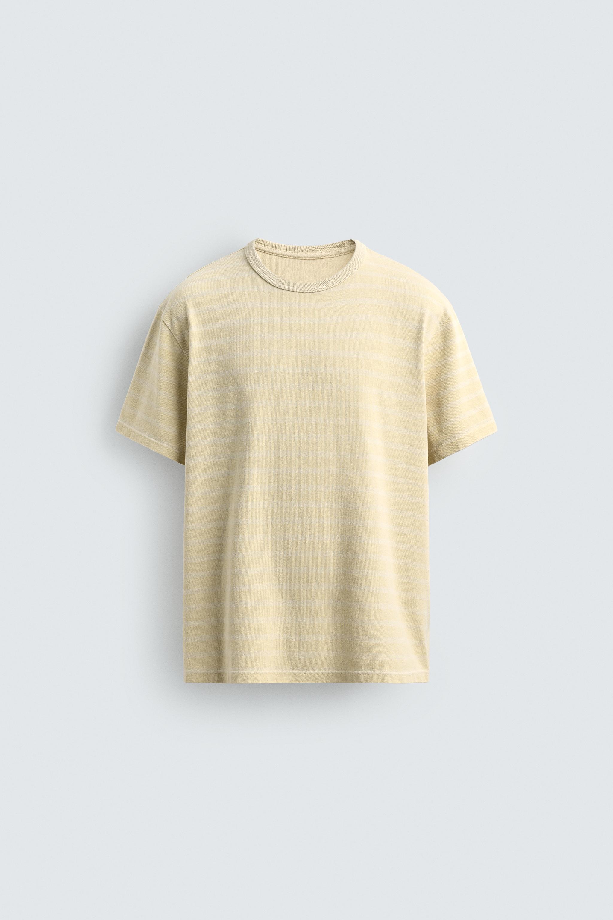 WASHED STRIPED T-SHIRT