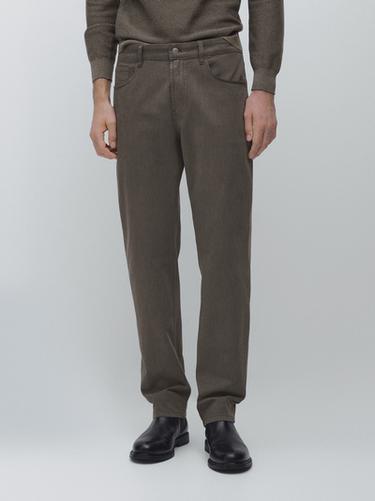 Zara Tapered fit jeans - Dark salmon