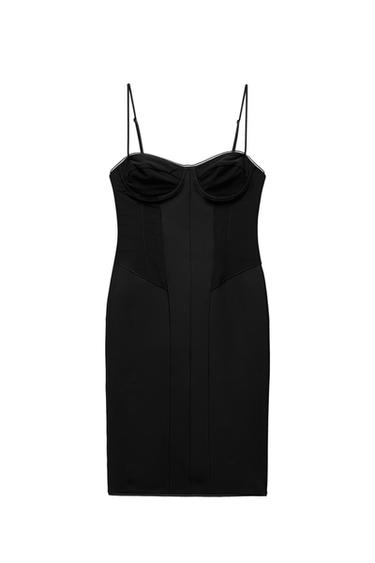 POLYAMIDE TULLE CONTOUR DRESS