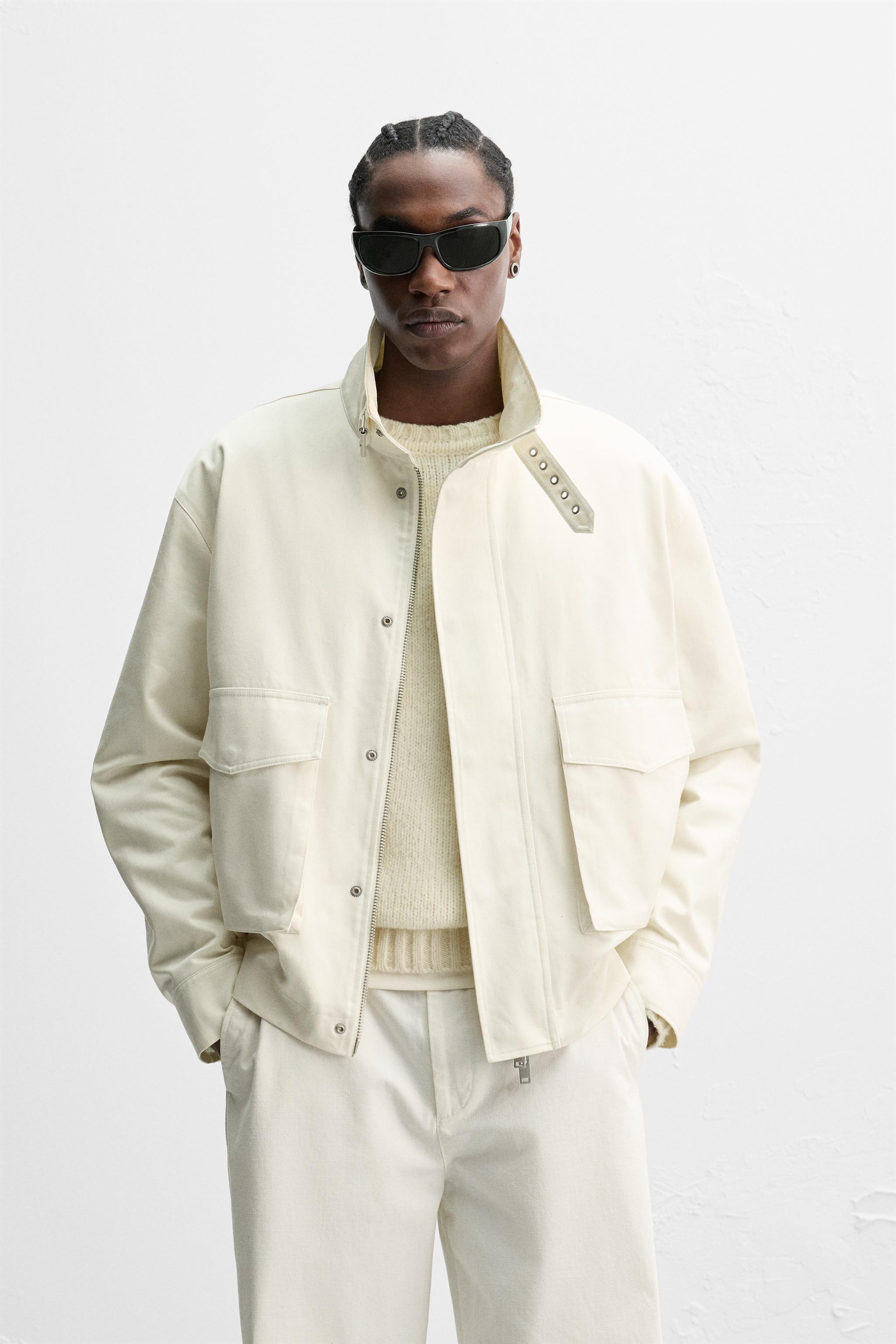 コットンジャケット - LIMITED EDITION - オフホワイト | ZARA Japan 