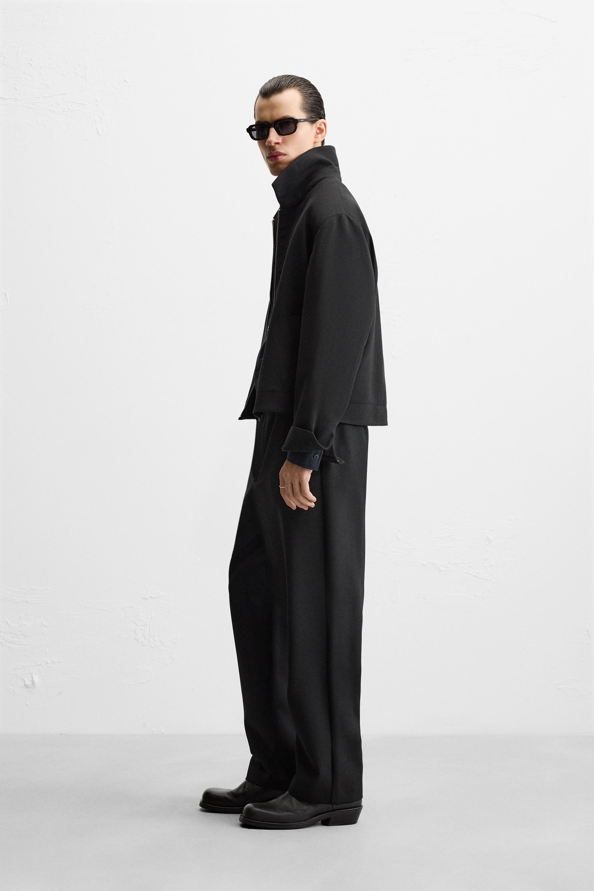レギュラーフィット パンツ - ブラック | ZARA Japan / 日本