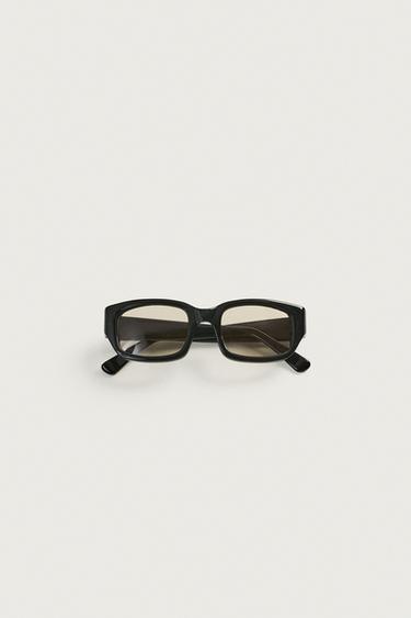LUNETTES DE SOLEIL RECTANGULAIRES - Noir de Zara